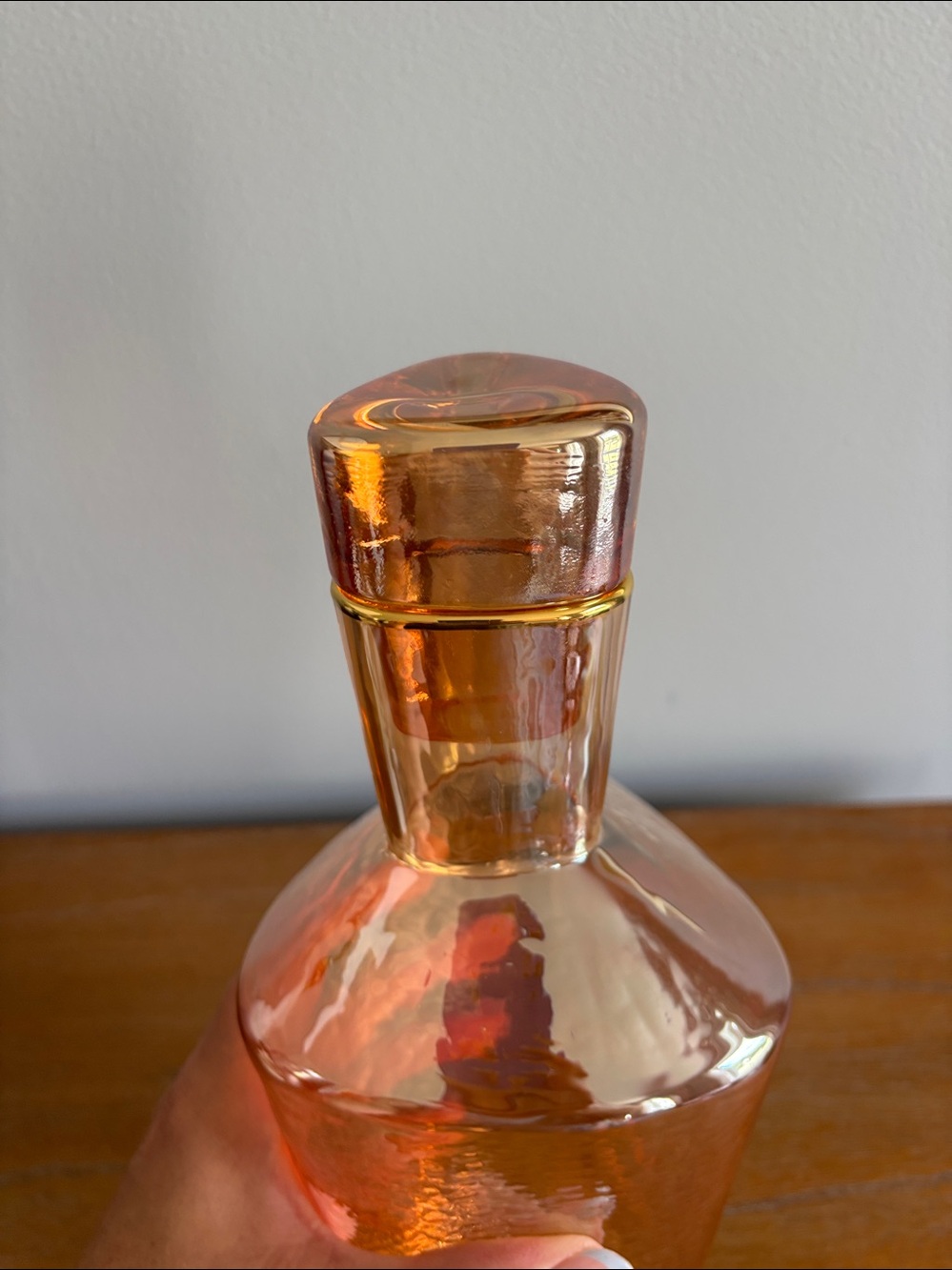 NWT Anthropologie Zaza Lustered Decanter in Honey - Picture 10 of 11